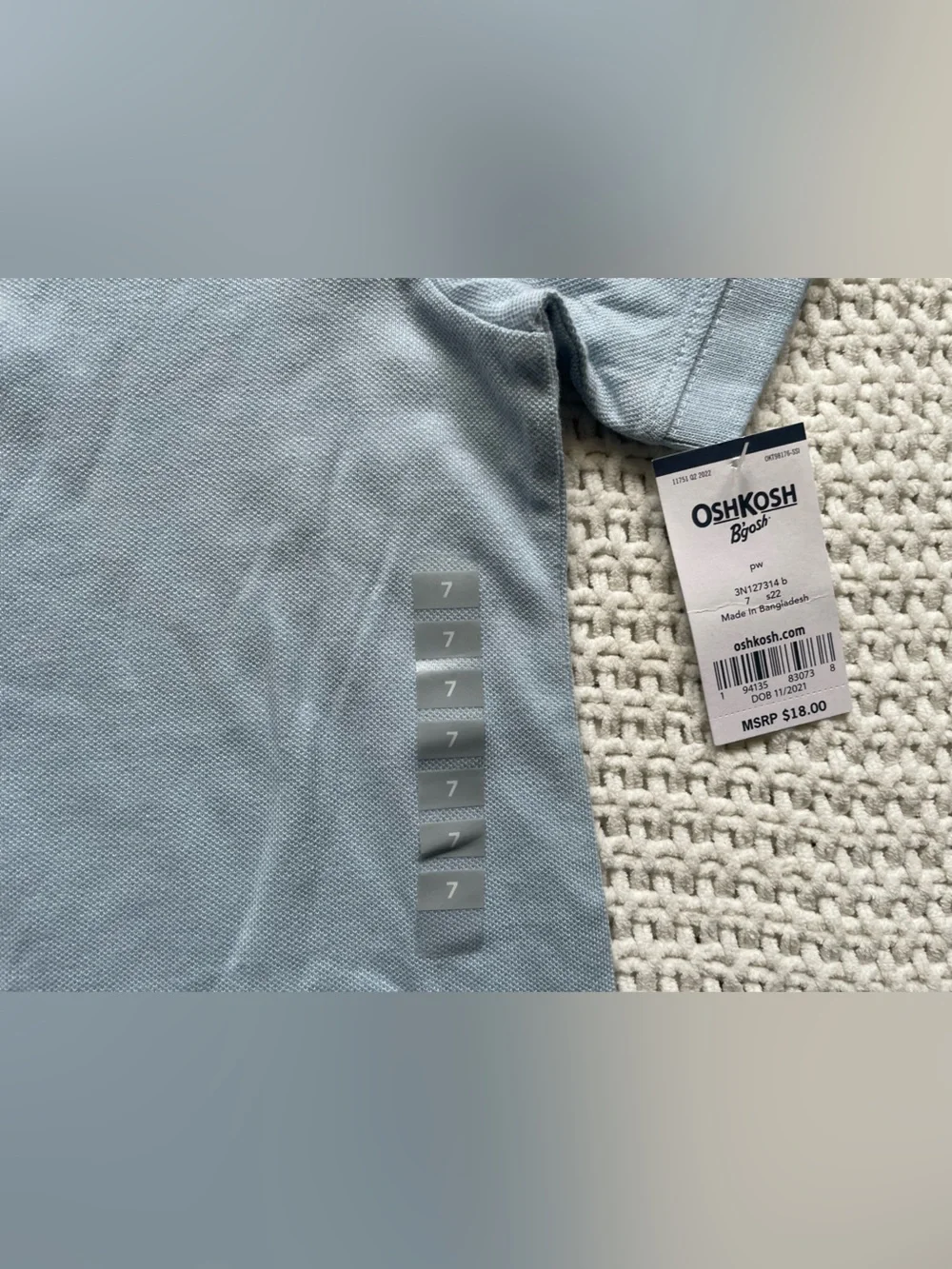 OshKosh B'gosh Light Blue Boy’s Polo Shirt